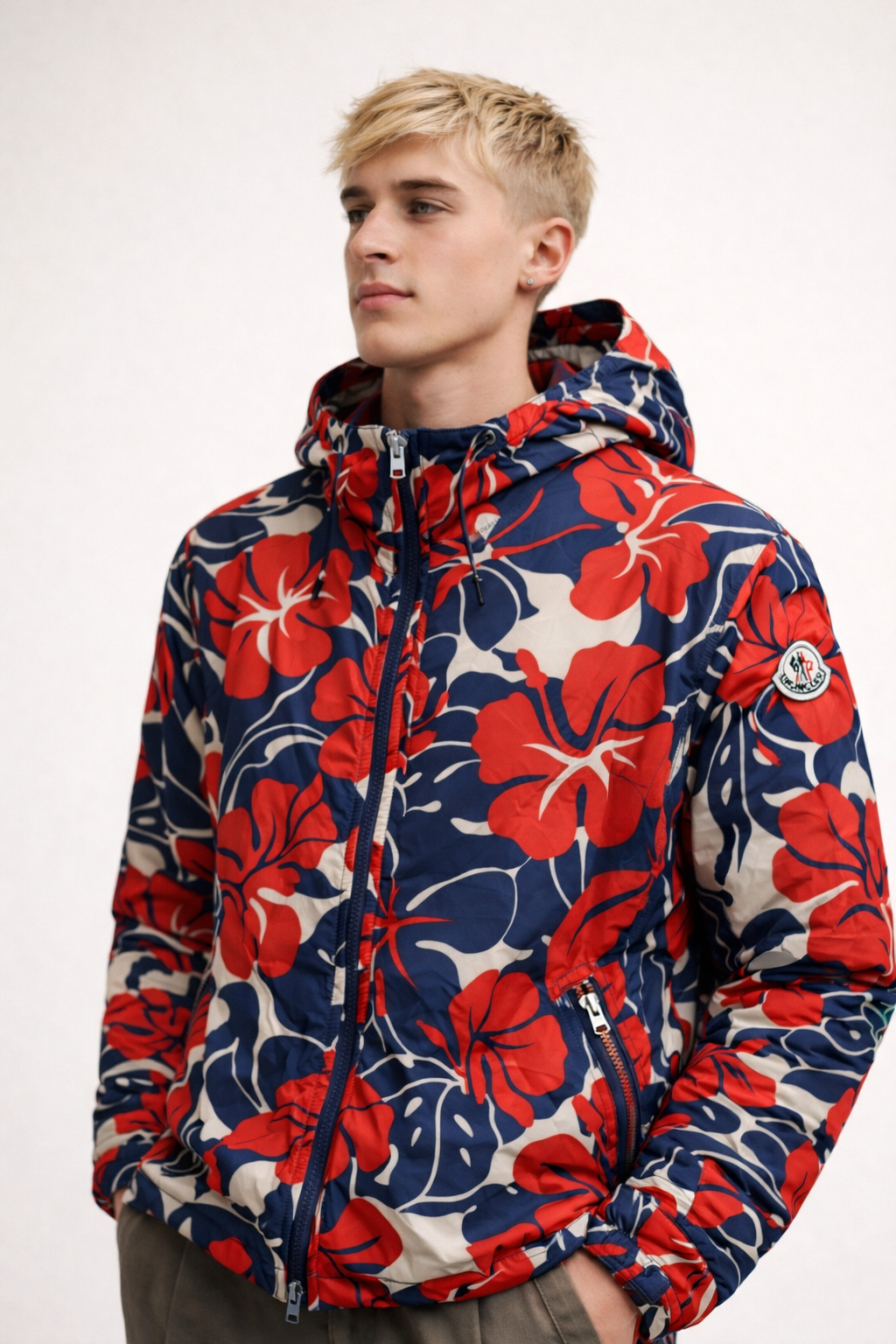 Moncler Floral Print Windbreaker